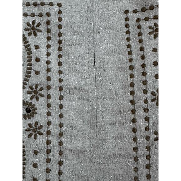 Floreat Athropologie|First Rays Embroidered Skirt|SZ 6 - Picture 7 of 9